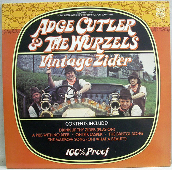 Adge Cutler & The Wurzels - Vintage Zider (LP, Album, RE, RP)