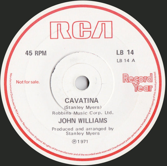 John Williams (7) / Noel Edmonds - Cavatina / Noel Edmonds Introduces Record Year And 'The Day They Remembered' (7