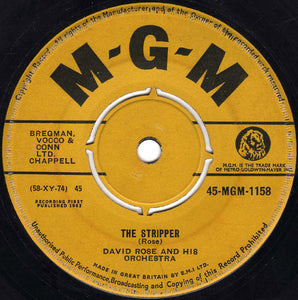David Rose And His Orchestra* - The Stripper (7")