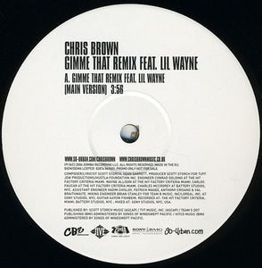 Chris Brown (4) - Gimme That Remix (12", Promo)
