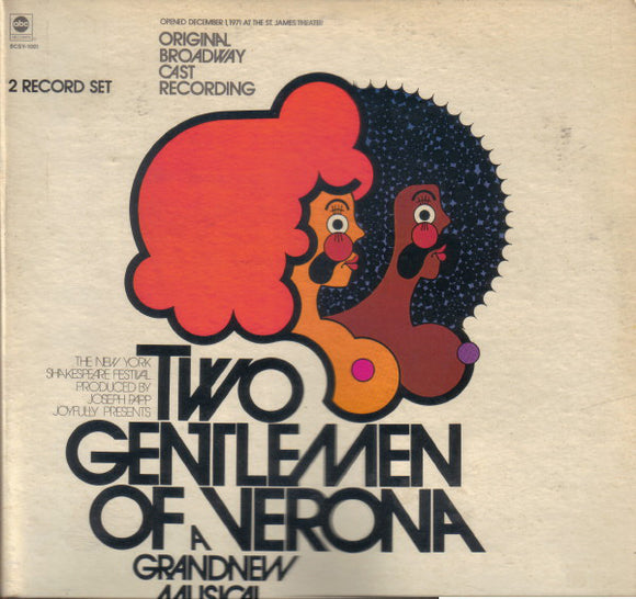 Various - Two Gentlemen Of Verona: A Grand New Musical (Original Broadway Cast Recording) (2xLP, Gat)