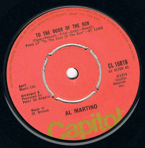 Al Martino - To The Door Of The Sun (7", Single)