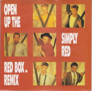 Simply Red - Open Up The Red Box (7", Single, Sil)