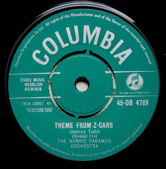 The Norrie Paramor Orchestra* - Theme From Z-Cars (7", Single)
