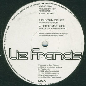 Liz Francis - Rhythm Of Life (12", Promo)