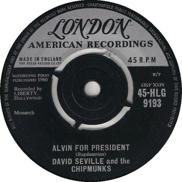 David Seville And The Chipmunks - Alvin For President / Sack Time (7