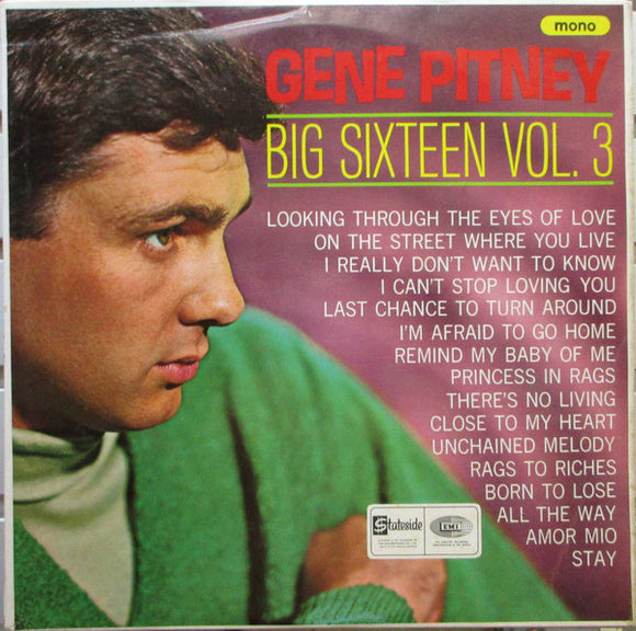 Gene Pitney - Big Sixteen Vol. 3 (LP, Comp, Mono)