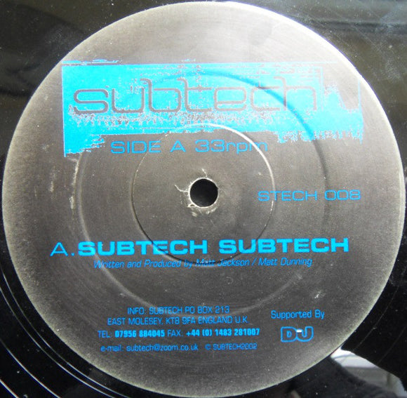 Subtech - Subtech Subtech / A Beat Like This (12