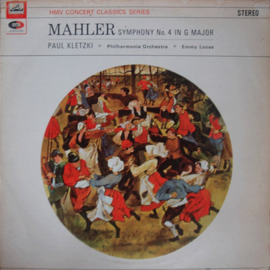 Mahler* / Emmy Loose / Paul Kletzki / The Philharmonia Orchestra* - Symphony No. 4 In G (LP, RE)