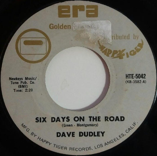 Dave Dudley - Six Days On The Road / I Feel A Cry Coming On (7", Single)