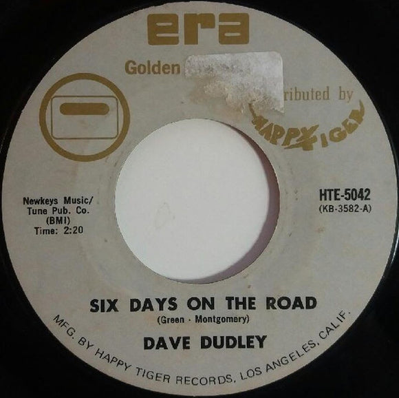 Dave Dudley - Six Days On The Road / I Feel A Cry Coming On (7