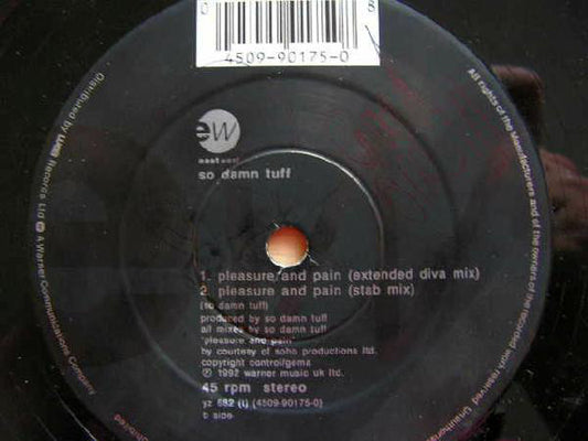 So Damn Tuff - Pleasure And Pain (12")