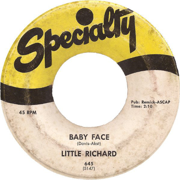 Little Richard - Baby Face (7", Single)
