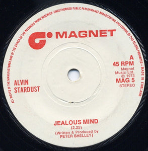 Alvin Stardust - Jealous Mind (7", Single)