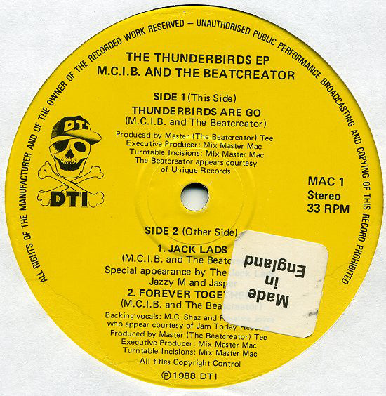 M.C.I.B.* And The Beatcreator - The Thunderbirds EP (12