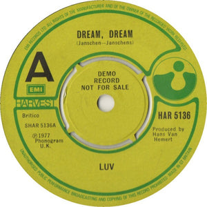 Luv' - Dream, Dream (7", Promo)