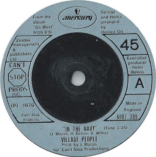 Village People - In The Navy (7", Single, Sol)