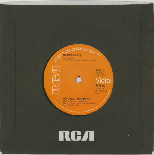 David Bowie - Boys Keep Swinging (7", Single, Sol)