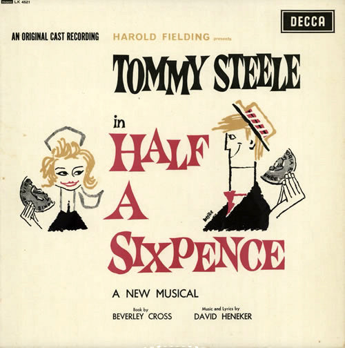 Tommy Steele - Half A Sixpence (LP, Album, Mono)