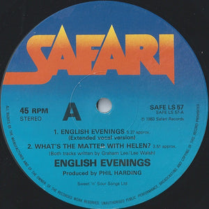 English Evenings - English Evenings (12", Single)