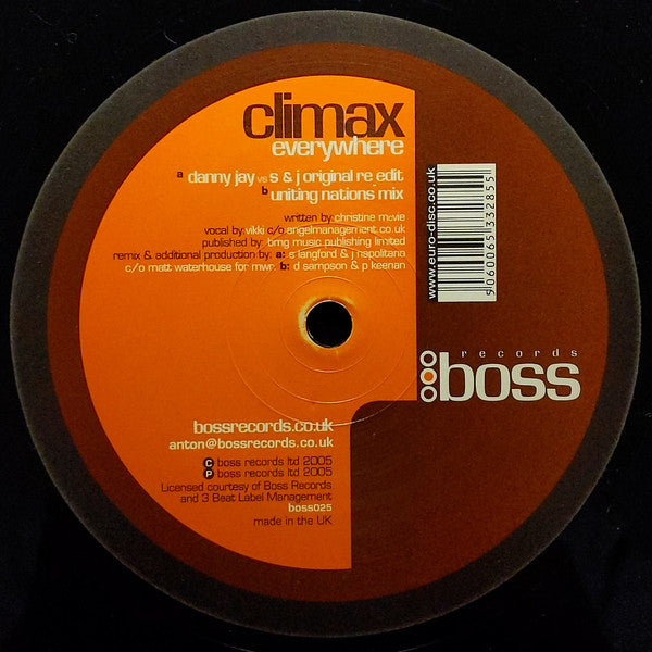 Climax (5) - Everywhere (12")