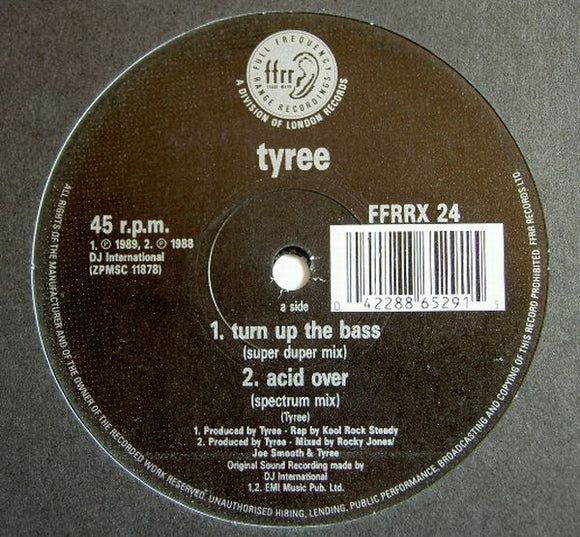 Tyree* - Turn Up The Bass (12