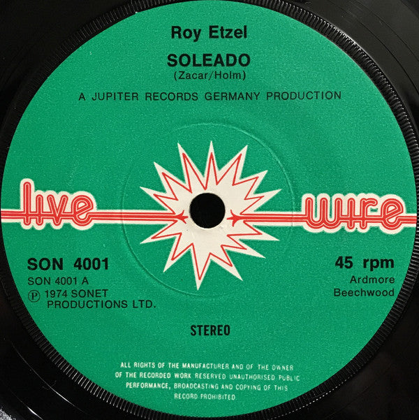 Roy Etzel - Soleado (7")