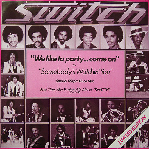 Switch (6) - We Like To Party... Come On (12", Ltd)