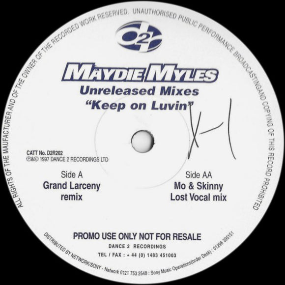 Maydie Myles - Keep On Luvin - Unreleased Mixes (12