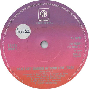 Barry White - Can't Get Enough Of Your Love, Babe (7", Single, Sol)