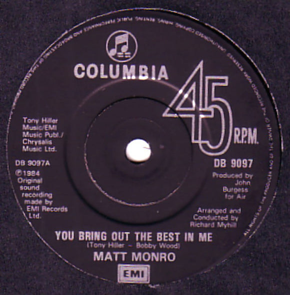 Matt Monro - You Bring Out The Best In Me (7