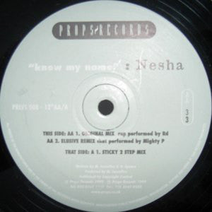 Nesha - Know My Name (12")