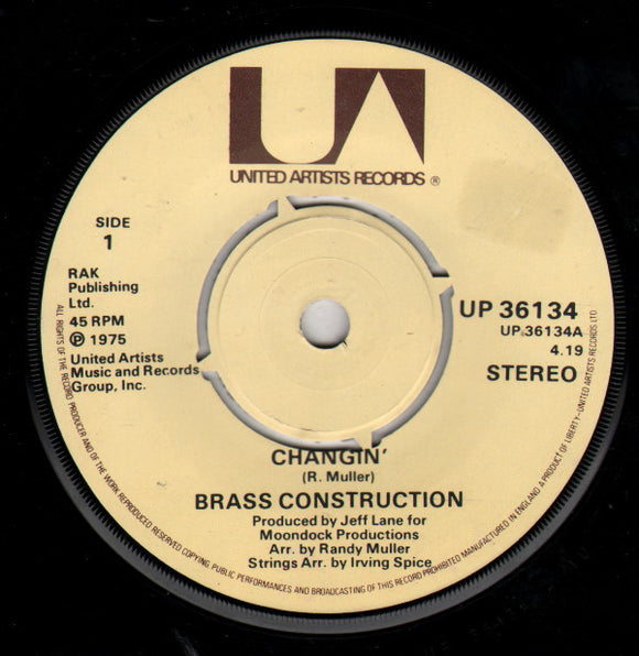Brass Construction - Changin' / Dance (7