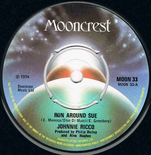 Johnnie Ricco - Run Around Sue (7")