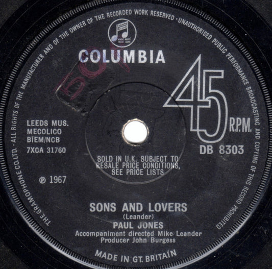 Paul Jones - Sons And Lovers (7")