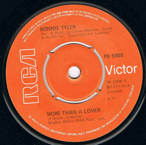 Bonnie Tyler - More Than A Lover (7