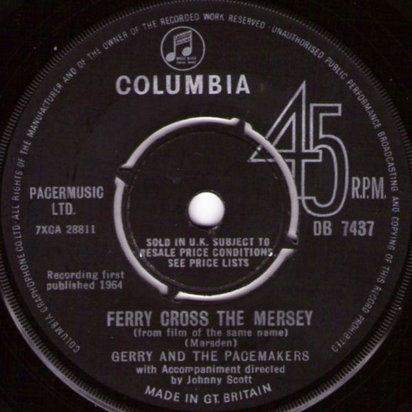 Gerry And The Pacemakers* - Ferry Cross The Mersey (7
