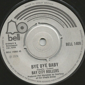Bay City Rollers - Bye Bye Baby (7", Single)