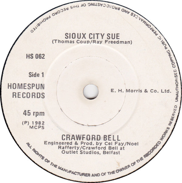 Crawford Bell - Sioux City Sue (7", Single)