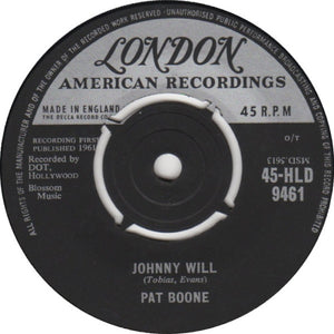 Pat Boone - Johnny Will (7")