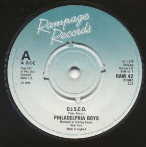 Philadelphia Boys - D.I.S.C.O. (7", Single)