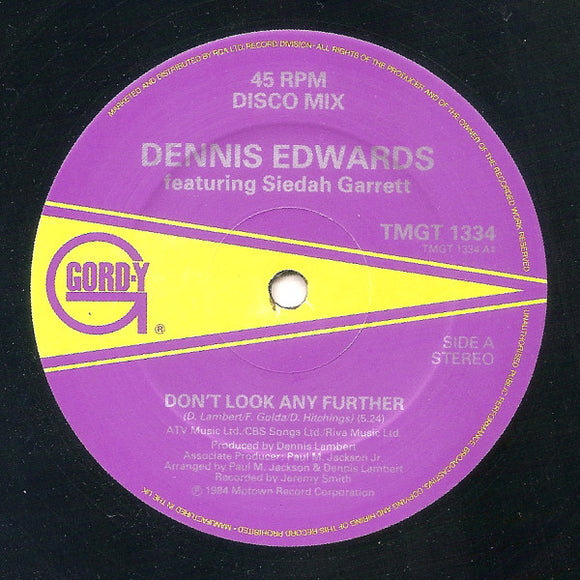 Dennis Edwards Featuring Siedah Garrett - Don't Look Any Further (12