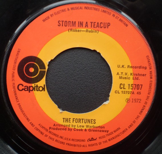 The Fortunes - Storm In A Teacup (7", Single, Pus)