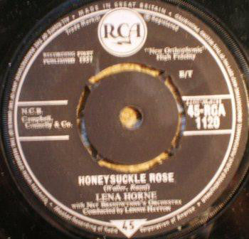Lena Horne With Nat Brandwynne's Orchestra* - Honeysuckle Rose (7