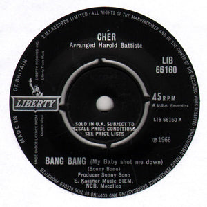 Chér* - Bang Bang (My Baby Shot Me Down) (7", Single)