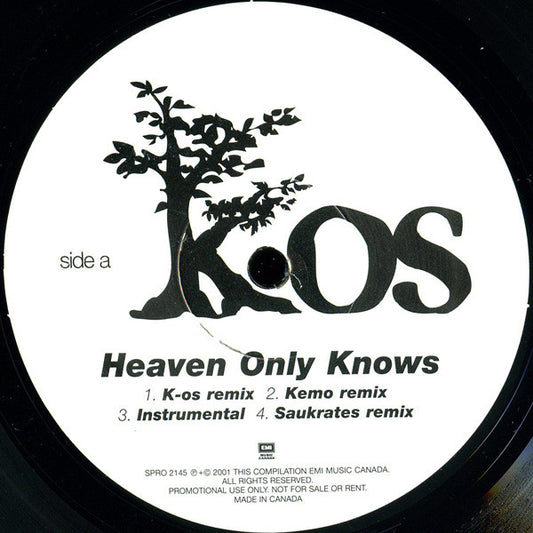K-OS - Heaven Only Knows (12", Promo)