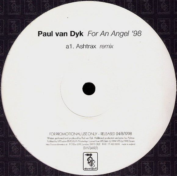 Paul van Dyk - For An Angel '98 (12
