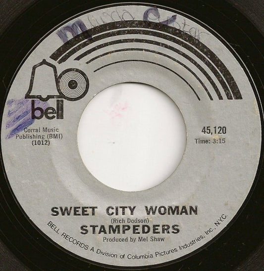 Stampeders* - Sweet City Woman / Gator Road (7", Single)