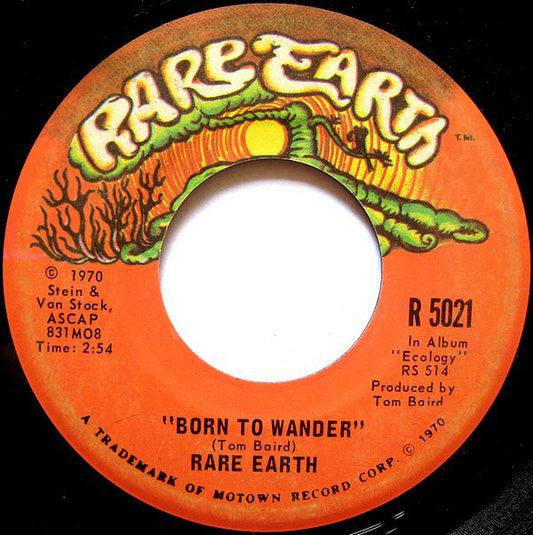 Rare Earth - Born To Wander  (7", Single)