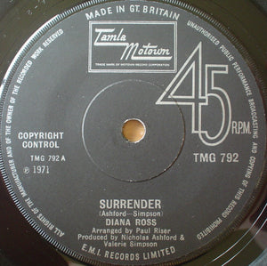Diana Ross - Surrender (7", Single, Sol)